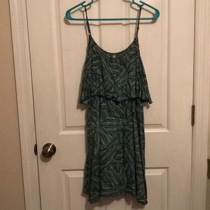 Beautiful blue & green strappy sundress
